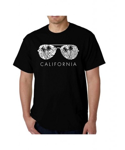 Men's Word Art - California Shades T-Shirt Black $13.49 T-Shirts