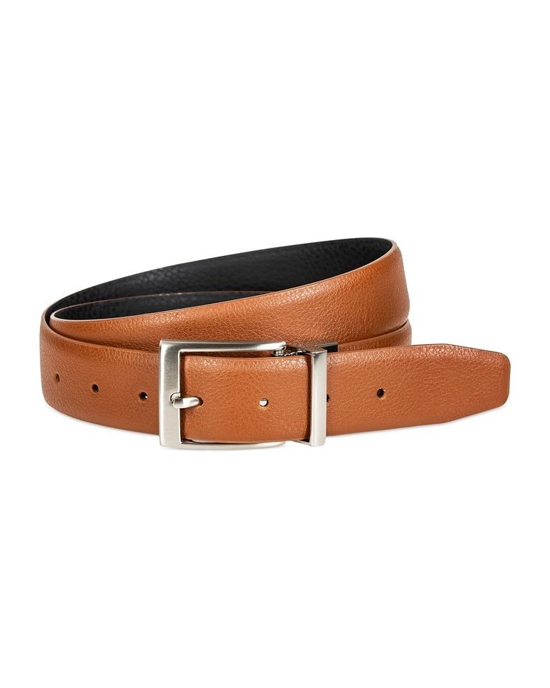 Men's Textured Reversible Leather Belt Multi $28.60 Belts