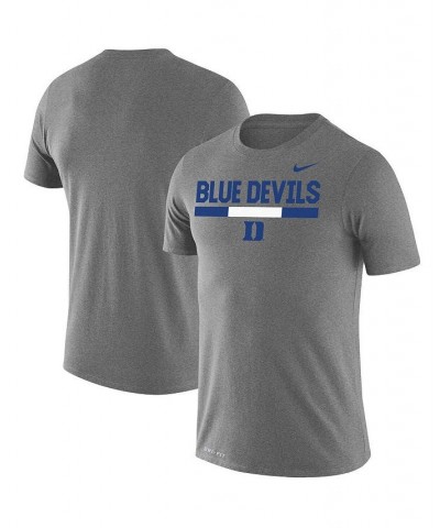 Men's Heathered Gray Duke Blue Devils Team DNA Legend Performance T-shirt $23.59 T-Shirts