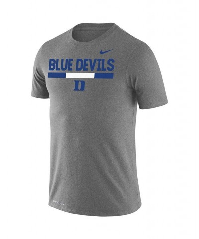 Men's Heathered Gray Duke Blue Devils Team DNA Legend Performance T-shirt $23.59 T-Shirts