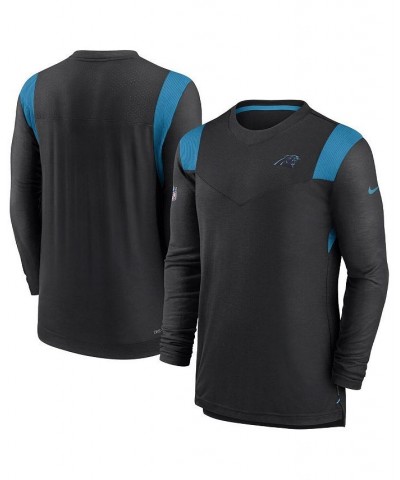 Men's Black Carolina Panthers Sideline Tonal Logo Performance Player Long Sleeve T-shirt $34.50 T-Shirts
