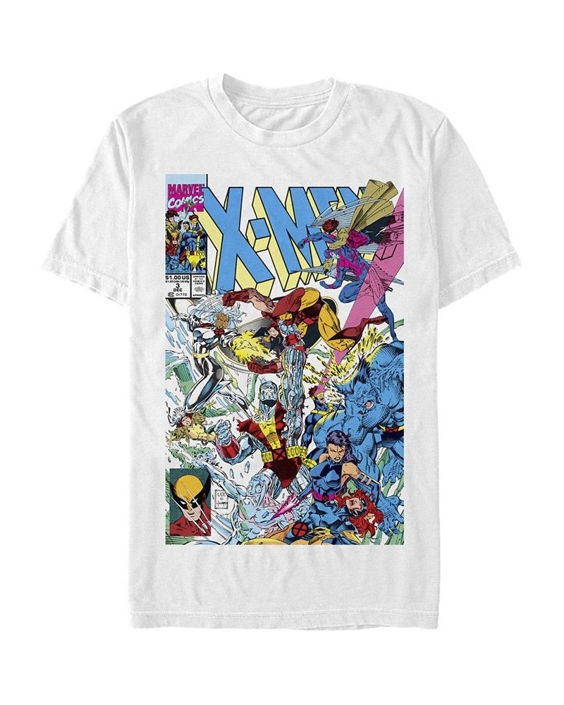 Men's Blast Comic Cover Short Sleeve Crew T-shirt White $18.19 T-Shirts