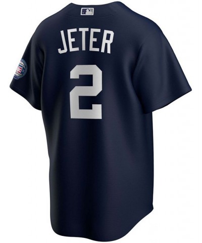 Men's Derek Jeter Navy New York Yankees 2020 Hall of Fame Induction Alternate Replica Player Name Jersey $69.70 Jersey