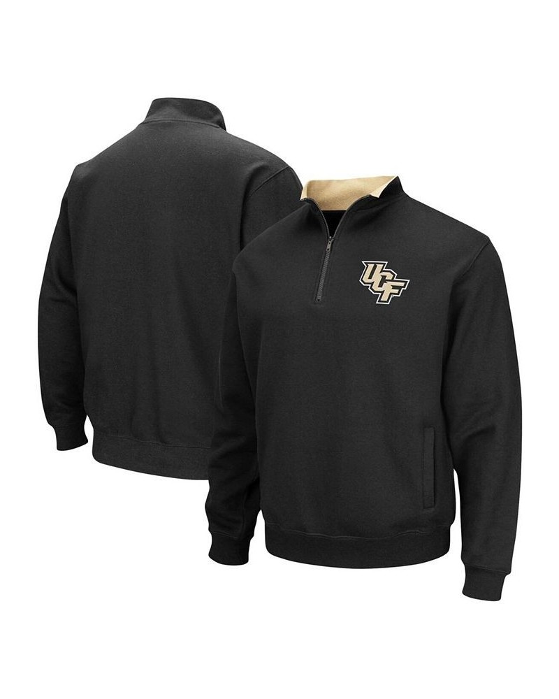 Men's Black UCF Knights Tortugas Logo Quarter-Zip Pullover Jacket $24.60 Sweatshirt