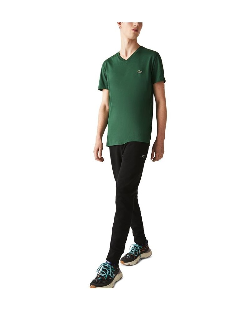 Men’s V-Neck Pima Cotton Tee Shirt Green Chine $31.50 T-Shirts