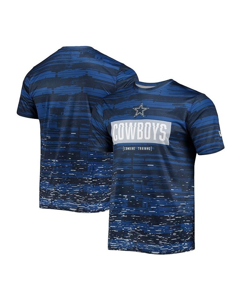 Men's Navy Dallas Cowboys Combine Authentic Sweep T-shirt $15.12 T-Shirts
