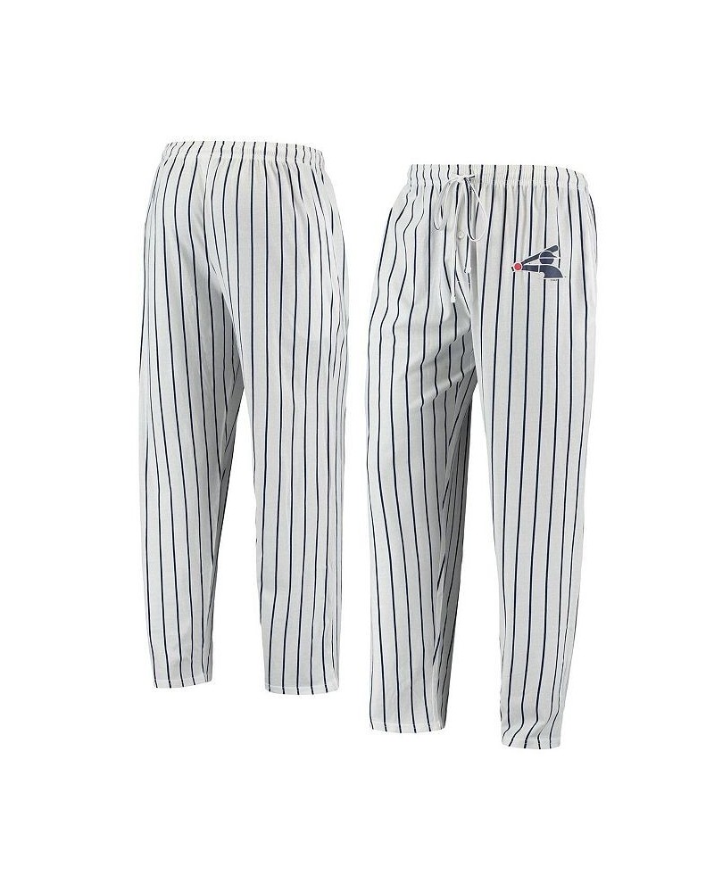 Men's White, Navy Chicago White Sox Logo Vigor Pinstripe Pants $24.75 Pajama