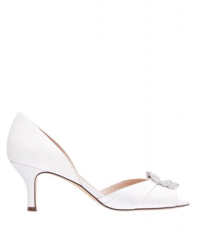 Women's Corrine Evening Pumps White $43.60 Shoes