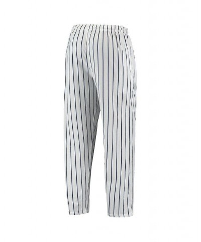 Men's White, Navy Chicago White Sox Logo Vigor Pinstripe Pants $24.75 Pajama