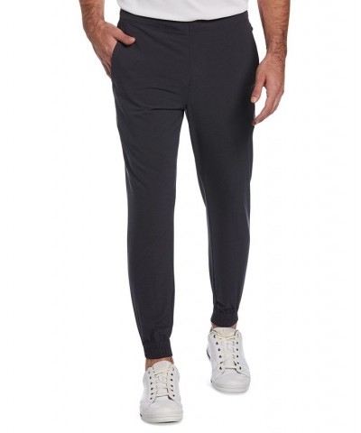Men's Slim-Fit Textured Dobby Performance Joggers Black $17.48 Pants