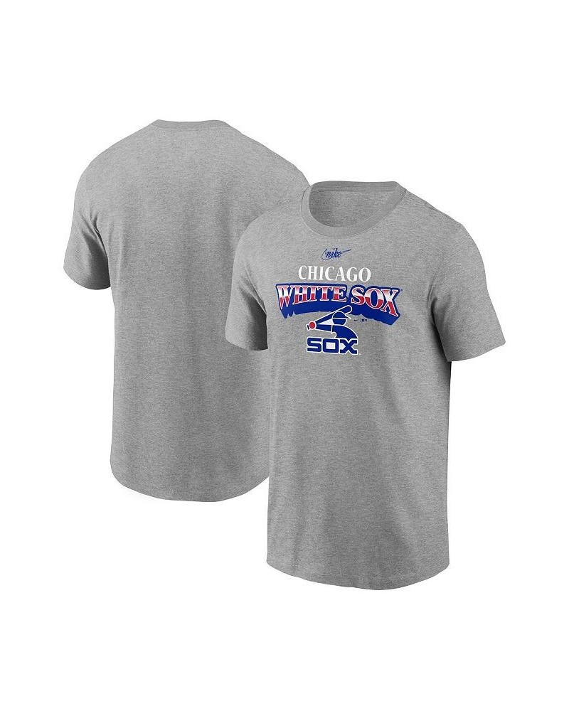 Men's Heathered Charcoal Chicago White Sox Cooperstown Collection Rewind Arch T-shirt $22.50 T-Shirts