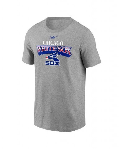 Men's Heathered Charcoal Chicago White Sox Cooperstown Collection Rewind Arch T-shirt $22.50 T-Shirts