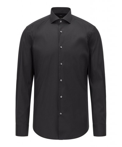 BOSS by Men's Slim-Fit Shirt Black $58.80 Dress Shirts