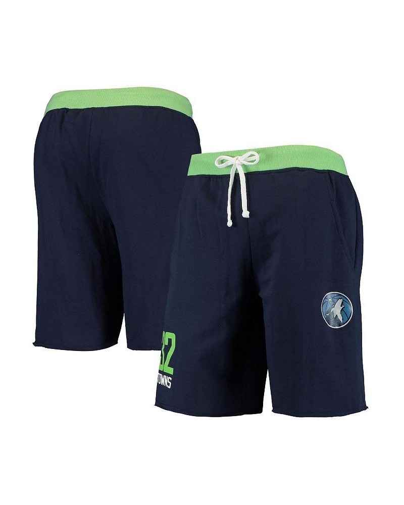 Men's Karl-Anthony Towns Navy Minnesota Timberwolves Name and Number French Terry Shorts $19.80 Shorts