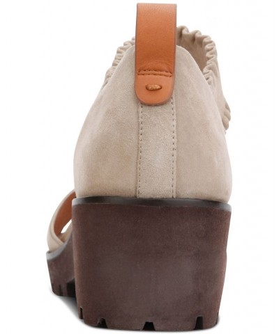 Women's Anja Elastic Sandals Tan/Beige $87.75 Shoes