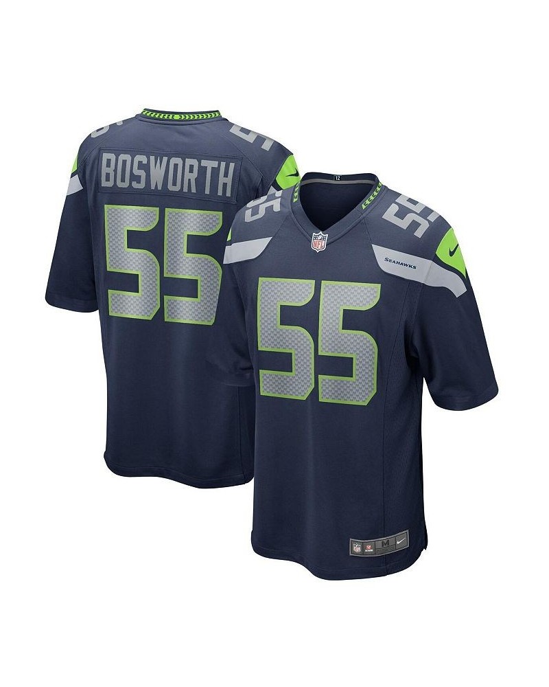 Men's Brian Bosworth College Navy Seattle Seahawks Game Retired Player Jersey $32.10 Jersey