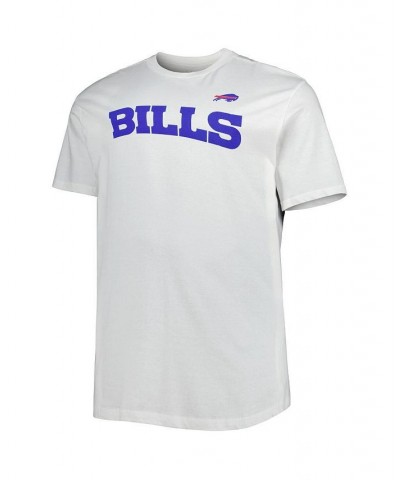 Men's Branded White Buffalo Bills Big and Tall Hometown Collection Hot Shot T-shirt $23.39 T-Shirts