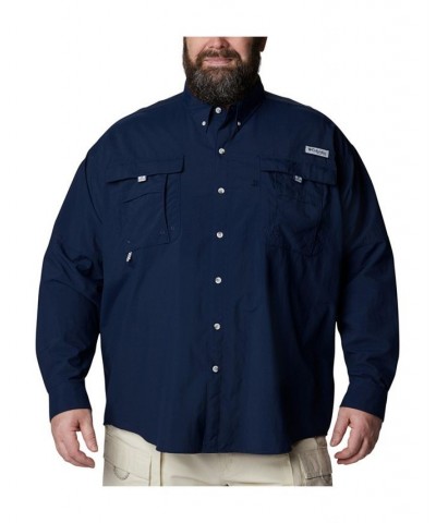 Men’s PFG Big & Tall Bahama™ II Long Sleeve Shirt Blue $34.30 Shirts