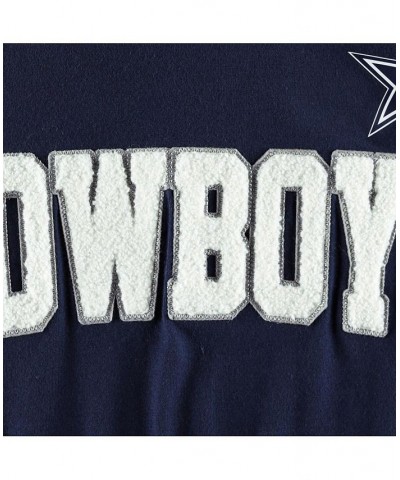 Men's Navy, White Dallas Cowboys Alex Long Sleeve Hoodie T-shirt $43.99 T-Shirts
