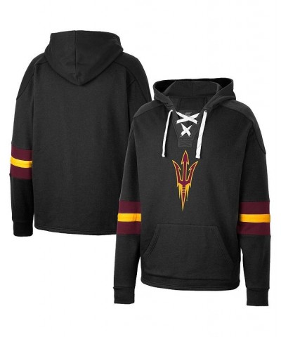 Men's Black Arizona State Sun Devils Lace-Up 4.0 Pullover Hoodie $26.10 Sweatshirt