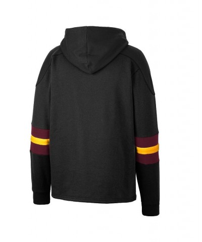 Men's Black Arizona State Sun Devils Lace-Up 4.0 Pullover Hoodie $26.10 Sweatshirt