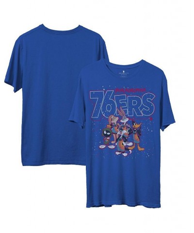 Men's Royal Philadelphia 76ers Space Jam 2 Home Squad Advantage T-shirt $22.56 T-Shirts