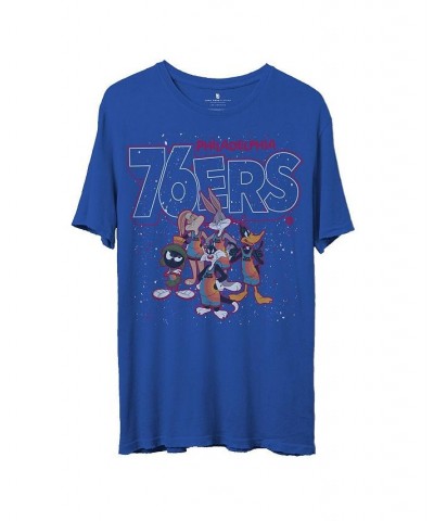 Men's Royal Philadelphia 76ers Space Jam 2 Home Squad Advantage T-shirt $22.56 T-Shirts