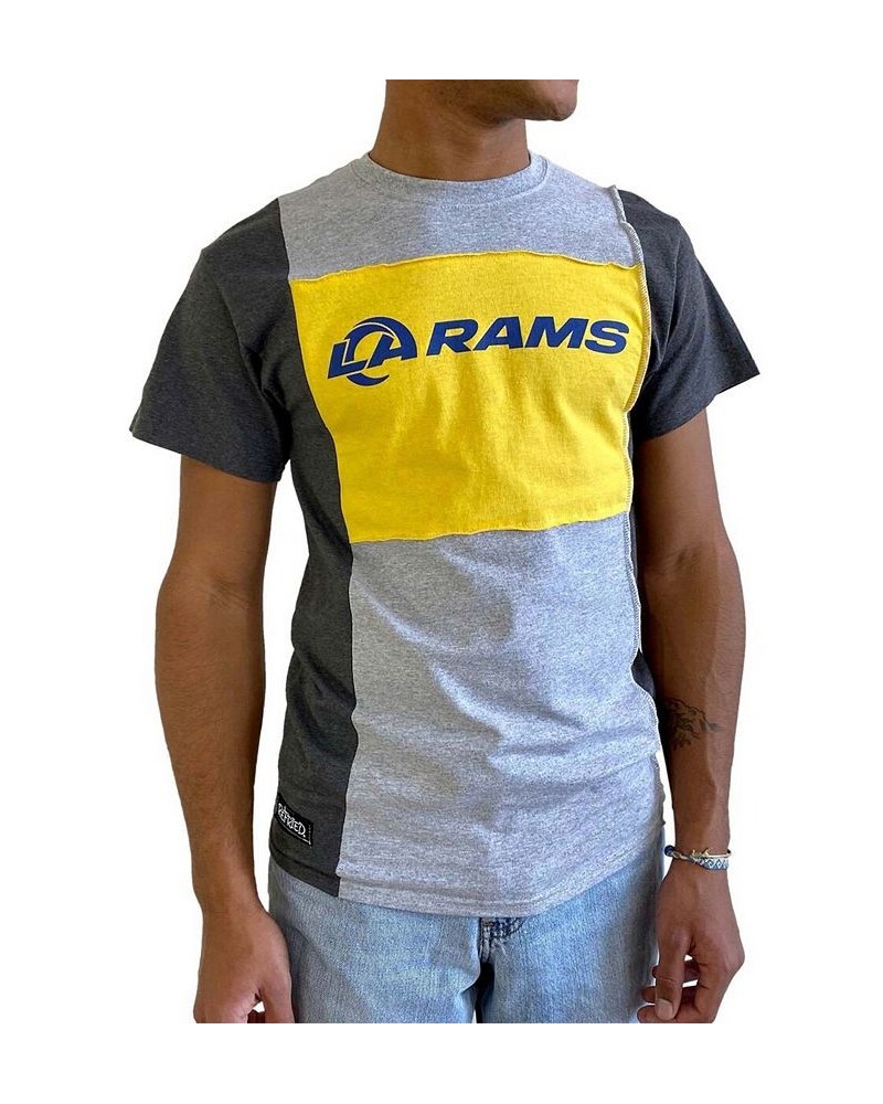 Men's Heathered Gray Los Angeles Rams Split T-shirt $21.59 T-Shirts