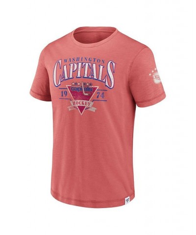 Men's Branded Red Washington Capitals Elusive Slub T-shirt $17.55 T-Shirts