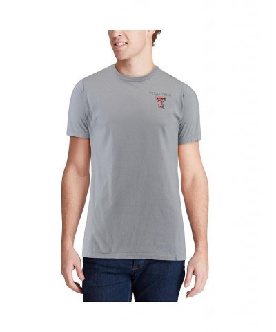 Men's Gray Texas Tech Red Raiders Team Comfort Colors Campus Scenery T-shirt $23.51 T-Shirts