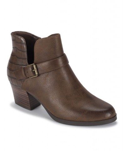 Women's Lexis Ankle Bootie Brown $43.05 Shoes
