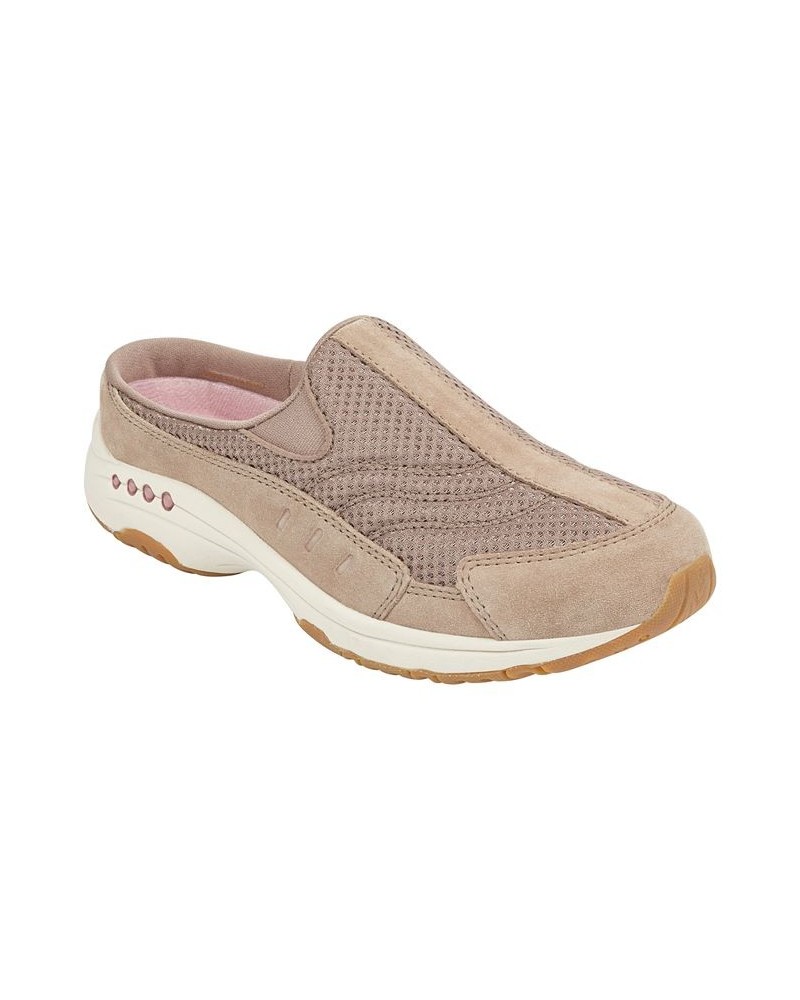 Women's Traveltime Round Toe Casual Slip-on Mules PD03 $37.92 Shoes