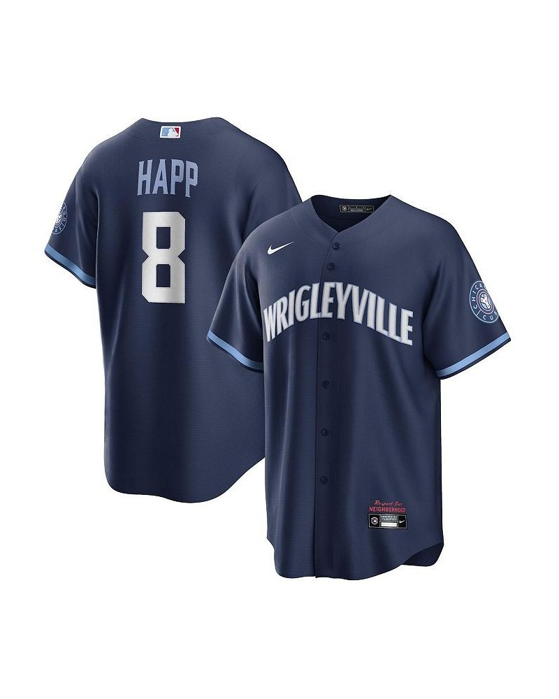 Men's Ian Happ Navy Chicago Cubs City Connect Replica Player Jersey $73.10 Jersey