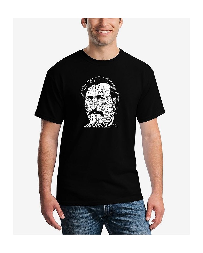 Men's Word Art Pablo Escobar T-shirt Black $15.75 T-Shirts