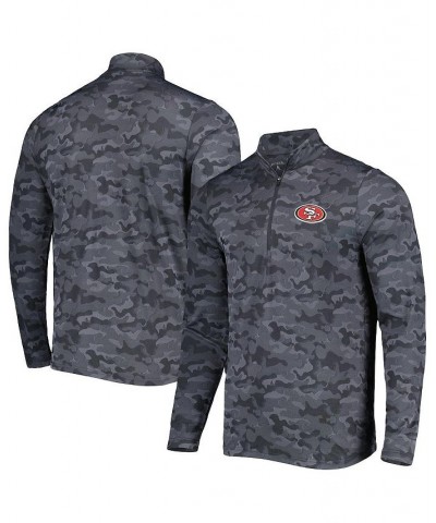 Men's Black San Francisco 49ers Brigade Quarter-Zip Sweatshirt $43.00 Sweatshirt
