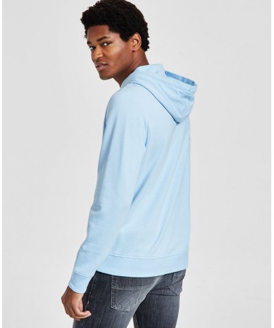 Men's Brayden Classic-Fit Long-Sleeve Graphic Hoodie Blue $17.57 T-Shirts