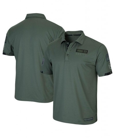 Men's Olive Virginia Tech Hokies OHT Military-Inspired Appreciation Echo Polo Shirt $25.80 Polo Shirts