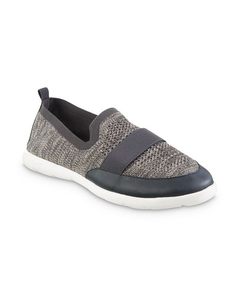 Isotoner Men's Zenz Knit Indoor and Outdoor Slip-On Slipper Gray $15.48 Shoes