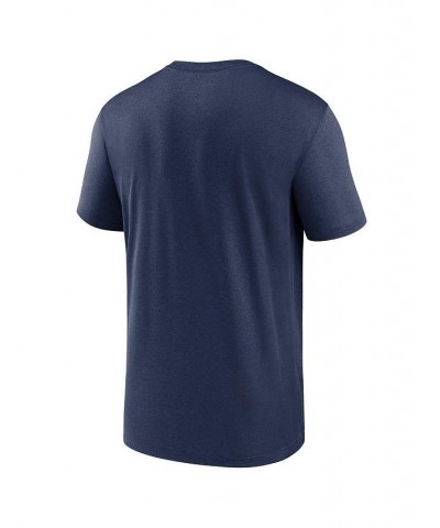 Men's Navy Cleveland Guardians New Legend Wordmark T-shirt $27.49 T-Shirts