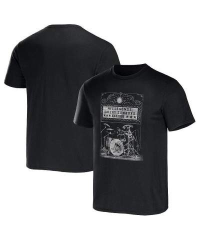 Men's NFL x Darius Rucker Collection by Black Dallas Cowboys Band T-shirt $22.22 T-Shirts