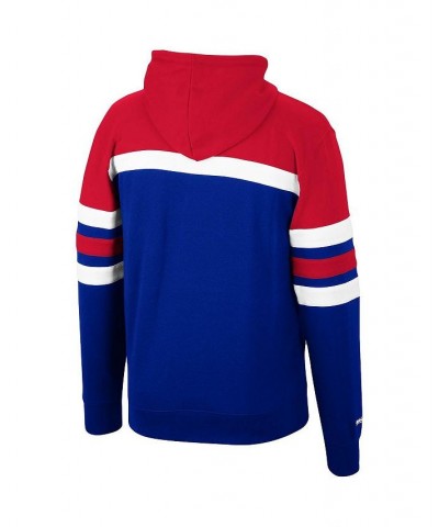 Men's Red, Royal New Jersey Nets Head Coach Pullover Hoodie $40.80 Sweatshirt