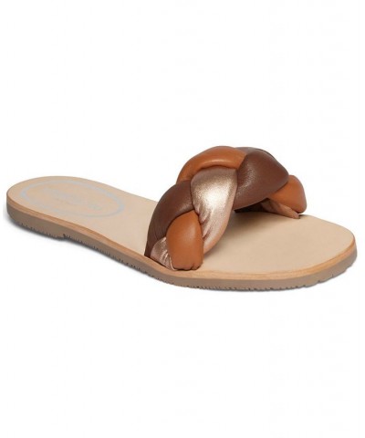 Women's Nellie Braid Slide Sandals PD03 $45.39 Shoes