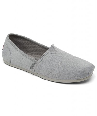 Women's BOBS Plush Express Yourself Casual Flats Gray $24.75 Shoes