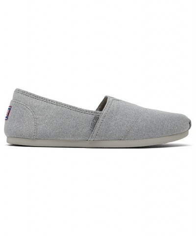 Women's BOBS Plush Express Yourself Casual Flats Gray $24.75 Shoes