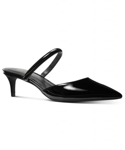 Women's Jessa Flex Mule Kitten-Heel Pumps Black $60.75 Shoes