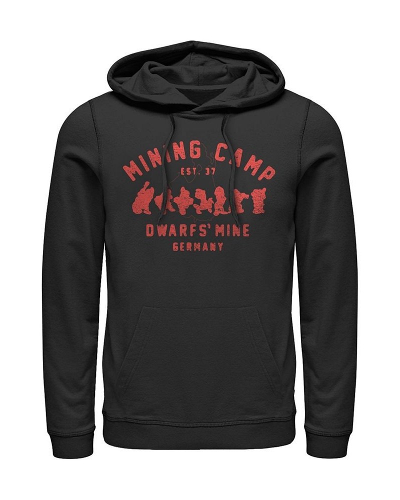 Disney Men's Snow White Mining Camp Est. 37, Pullover Hoodie Black $35.63 Sweatshirt