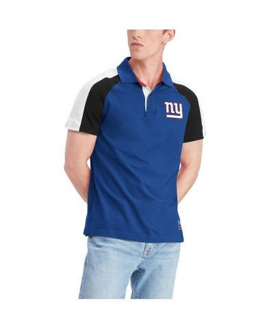 Men's Royal, White New York Giants Holden Raglan Polo Shirt $27.28 Polo Shirts