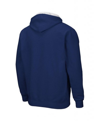 Men's Navy UC Davis Aggies Arch and Logo 3.0 Full-Zip Hoodie $35.99 Sweatshirt
