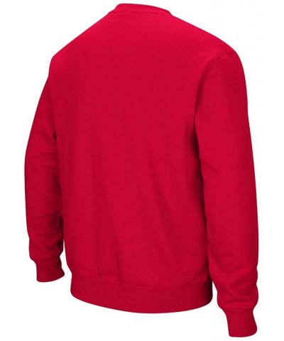 Men's Scarlet Ohio State Buckeyes Team Arch Logo Tackle Twill Pullover Sweatshirt $27.25 Sweatshirt