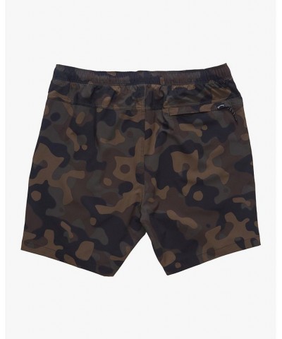 Men's Surf trek Elastic Shorts Brown $19.66 Shorts